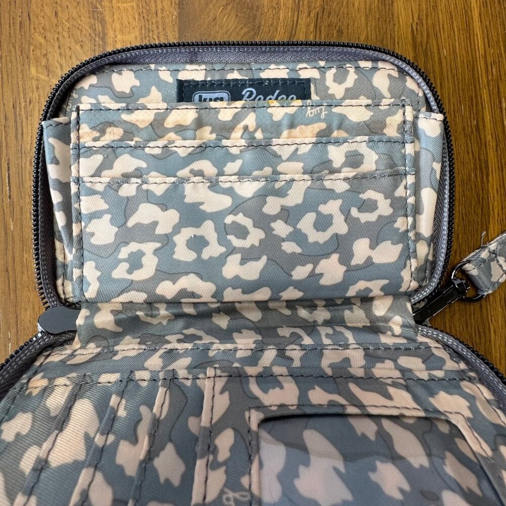 LUG Ranger Crossbody Bag Rodeo Wallet Leopard Pearl New Matching 2 Piece Set NWT - Picture 13 of 16